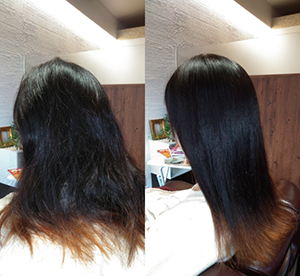 富山の女性の髪質改善