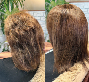 富山の女性の髪質改善