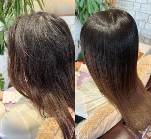 富山の女性の髪質改善